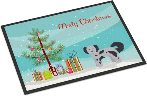 Miniatura 13 de Caroline's Treasures CK3799MAT Akita Shepherd - Tapete de árbol de Navidad de 18 x 27 pulgadas, tapete para puerta delantera, interior y exterior