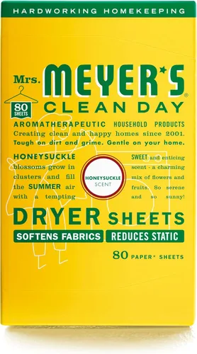 Miniatura 10 de MRS. MEYER'S CLEAN DAY - Hojas para secadora, suavizante de telas, reduce la estática, infundida con aceites esenciales, madera de abedul, 80