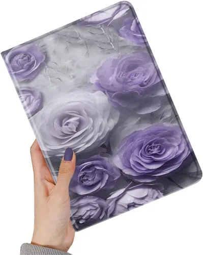 Miniatura 3 de kaidisen Funda de flores compatible con iPad de 9.7 pulgadas, 6ª y 5ª generación, iPad Air/Air 2, diseño de flores, ilustración floral con soporte