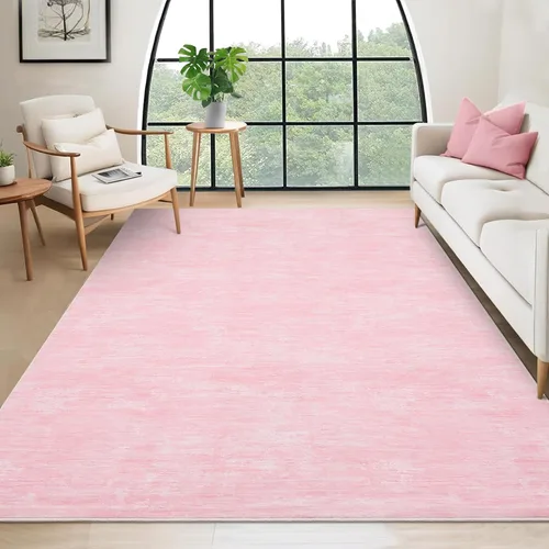 Miniatura 46 de RUGSREAL - Tapete pequeño de 2x3 con base de goma, resistente a las manchas, moderno, color liso, contemporáneo lavable, para la entrada, sala