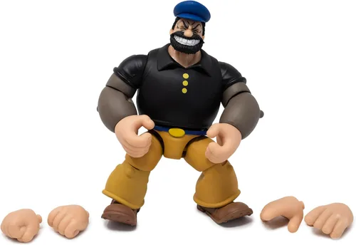 Miniatura 2 de Boss Fight Studio Bluto Popeye The Sailor Man Classics Wave 1 Figura de acción coleccionable – Figura altamente articulada con accesorios que
