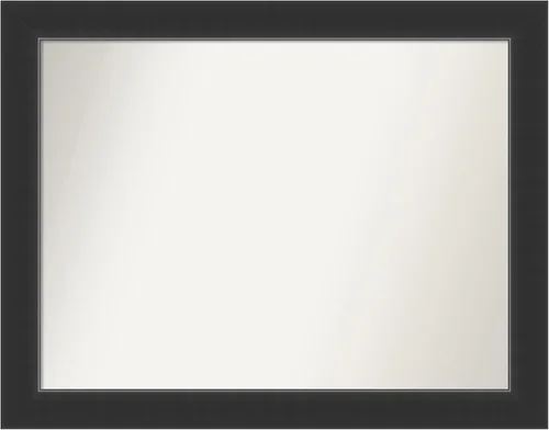 Miniatura 291 de Amanti Art Espejo personalizado, espejo de baño negro Astor, espejo de pared o espejo de tocador de baño sobre el fregadero (25 x 25 pulgadas)