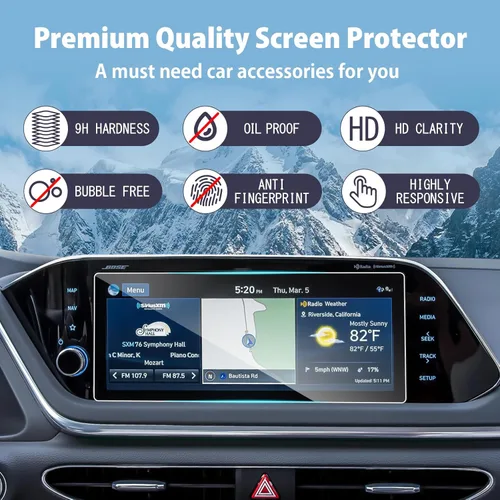 Miniatura 3 de Protector de pantalla para Hyundai Sonata 2020-2023 de 10.25 pulgadas 2023 Sonata Accesorios Sonata DN8 SE/SEL/Limited/N Line/SEL Plus Película