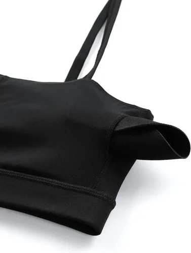 Miniatura 5 de CRZ YOGA Butterluxe - Brasier deportivo ajustable con tirantes delgados para mujer, con relleno, sin varillas, cuello cuadrado, para entrenamiento