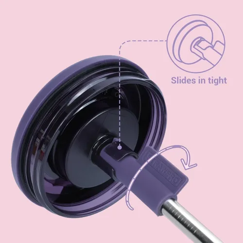 Miniatura 6 de Jetstop Kit de popote compatible con Brumate Era de 40 onzas, 2 popotes de acero inoxidable con conectores de popote de silicona, anillos de sellado