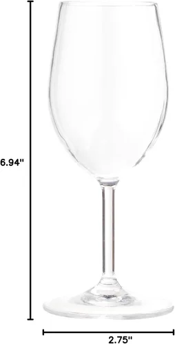 Miniatura 13 de Carlisle FoodService Products Alibi - Copa de vino para restaurantes, catering, cocinas, plástico, 8 onzas, transparente