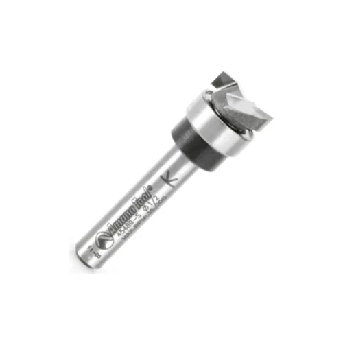 Miniatura 20 de Amana Tool 45460-3US Broca de enrutador con punta de carburo, plantilla de inmersión de recorte uniforme, ángulo de corte superior, 1/2 pulg.