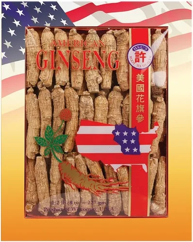 Miniatura 5 de Hsu's SKU 0130-4 Caja de raíces de ginseng americano de Wisconsin medio corto extra grande de 4 onzas para té, sopa y regalos, premium, sin OMG, sin