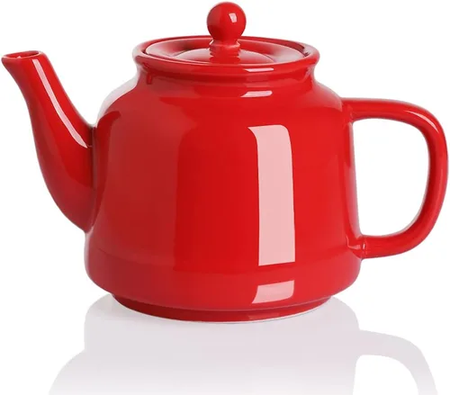 Miniatura 16 de Sweejar Tetera de porcelana con infusor de acero inoxidable extraíble, apto para microondas y lavavajillas, para té suelto, infusor de té para Jade