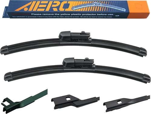 AERO Avenger - Limpiaparabrisas prémium de 22 pulgadas + 19 pulgadas para todas las estaciones, repuesto del equipo original para Mercedes-Benz