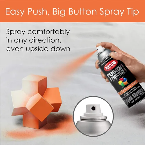 Miniatura 88 de Krylon Fusion - Pintura en aerosol adhesiva todo en uno para uso en interiores y exteriores, 12 onzas, aluminio