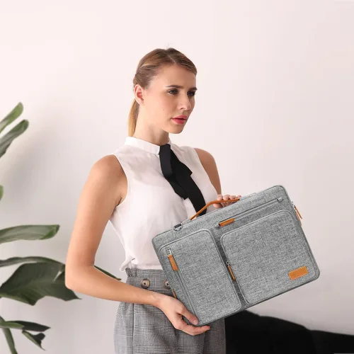 Miniatura 2 de MOSISO Bolsa de hombro protectora 360 para laptop, bolsas de computadora de 15-15.6 pulgadas compatibles con MacBook Pro de 16 pulgadas, HP, Dell