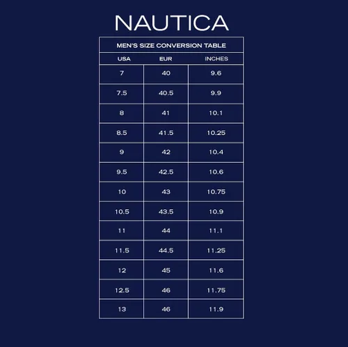 Miniatura 7 de Nautica Mocasines clásicos de moda con cordones para hombre, estilo casual y cómodo