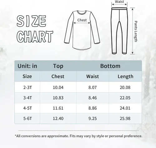 Miniatura 6 de American Trends Boys Thermal Underwear Set Toddler Long Johns Set Fleece Lined Base Layer Winter Thermals Sets for Kids