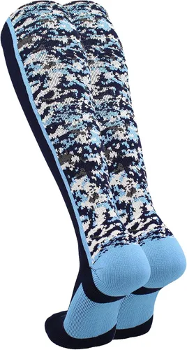 Miniatura 42 de TCK Calcetines de béisbol para jóvenes, niños u hombres, con diseño de camuflaje digital y longitud hasta por encima de la pantorrilla