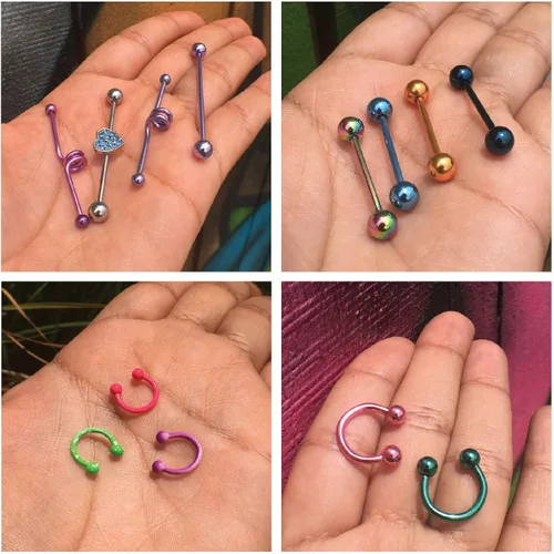 Miniatura 8 de BodyJ4You Kit de perforación corporal de 156 piezas en aerosol salino de cuidado posterior Anillo de vientre para nariz, tabique, tragus, cartílago