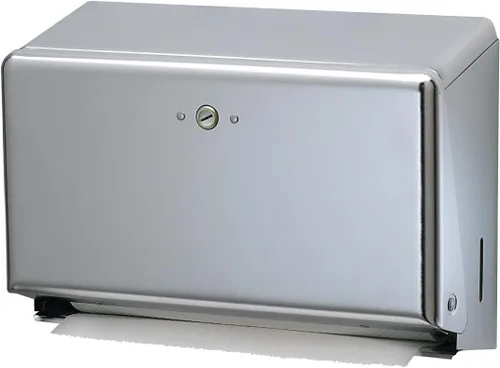 Carlisle FoodService Products T1950XC Mini dispensador de toallas comercial de plegado C/multipliegue, capacidad de toalla multipliegue 250/150 C,