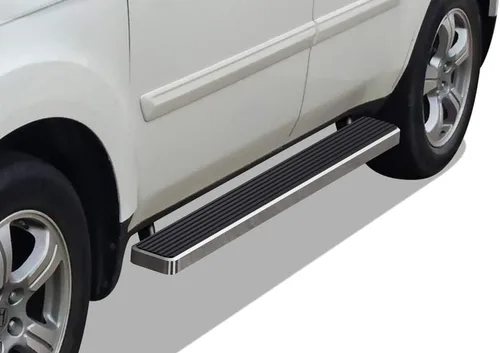 Miniatura 11 de APS Estribos negros estilo compatible con Honda Pilot 2009-2015 y Acura MDX 2009-2013 (barras laterales de barras Nerf)