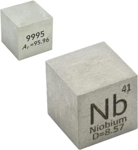 Miniatura 4 de Juego de cubos de elementos de 0.394 in, cubos de densidad de hasta 99,99 % de pureza, colección periódica de cobalto, itrio, tungsteno, niobio