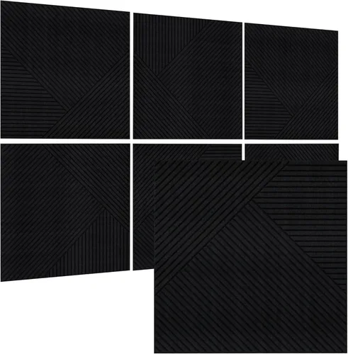Miniatura 11 de TO-TH Paneles Acústicos para Pared y Techo - Paquete de 6 de 2'x2'x0.4", Paneles de Pared Decorativos Autoadhesivos con Impresión UV 3D con Aspecto