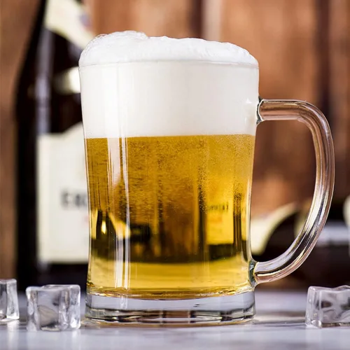 Miniatura 6 de Paquete de 2 vasos de cerveza grandes pesados con asa, jarras de cerveza de vidrio de 22 onzas, juego de vasos de cerveza tradicionales