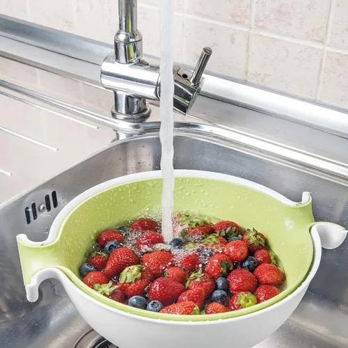 Miniatura 3 de Guzzini My Kitchen - Juego de colador y cuenco, color verde manzana