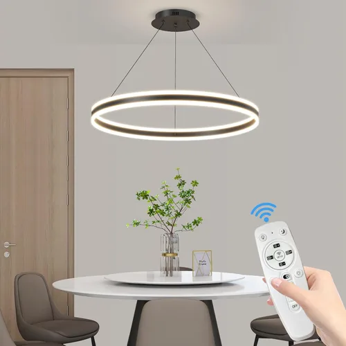 Miniatura 16 de Lámpara colgante negra, iluminación colgante industrial, lámparas rústicas para cocina, isla, comedor, entrada, vestíbulo, paquete de 1