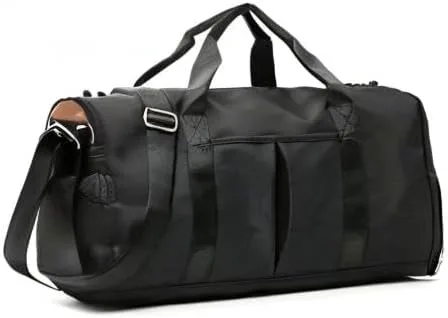 Miniatura 9 de Bolsa de gimnasio pequeña para mujeres y hombres, bolsa de entrenamiento para deportes y escapadas de fin de semana, bolsa de lona impermeable