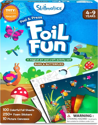 Miniatura 9 de Skillmatics Foil Fun - Vestirse, Arte sin Desorden para Niños, Kits de Manualidades y Suministros, Actividad Creativa DIY, Juguetes de Viaje