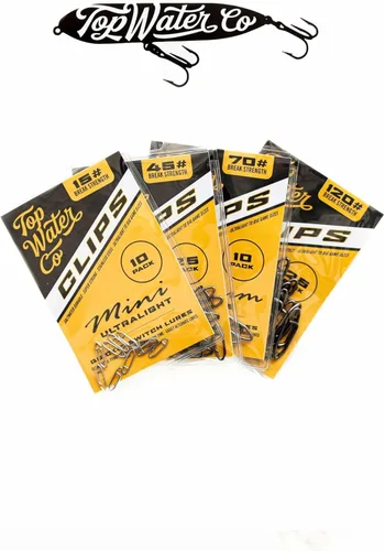 Miniatura 5 de Clips de pesca de velocidad de Top Water Co. - Acero inoxidable duradero, conector de señuelo rápido (varios tamaños)
