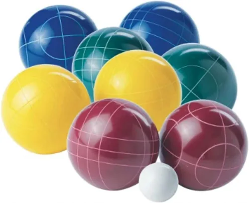 Franklin Sports Juego de bolas de petanca — 8 bolas de petanca para todo tipo de clima y 1 pallino — Juego de playa, patio, césped o fiesta al aire