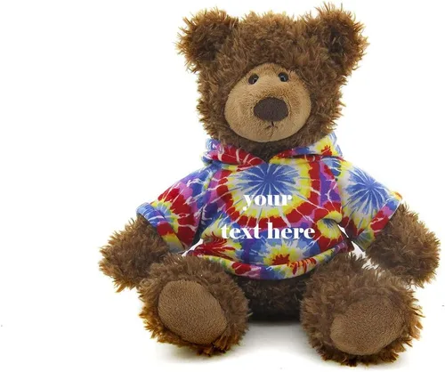 Miniatura 14 de Plushland Oso Frankie marrón de 12 pulgadas, regalo personalizado de animal de peluche, gran regalo para el día de la madre, día de San Valentín