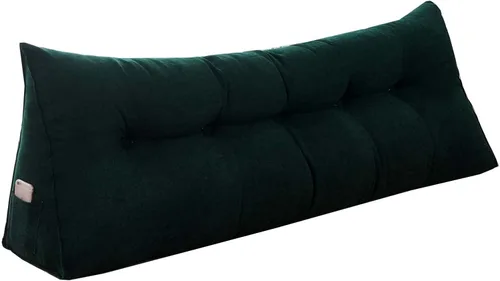 Miniatura 13 de Almohada de cuña para pared de cama, cabecera de almohada de respaldo de cama, almohada de lectura triangular grande, con funda extraíble