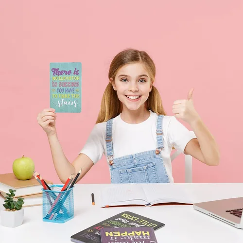 Miniatura 4 de Outus 24 blocs de notas inspiradores, cuaderno motivacional, cuaderno de bolsillo pequeño, cuaderno inspirador para escuela, oficina, viajes