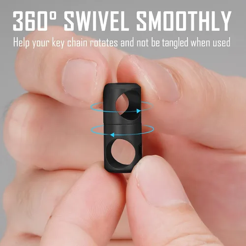Miniatura 2 de KeyUnity Titanium Swivel Key Ring Keychain Connector