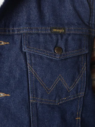 Miniatura 6 de Wrangler Chaleco de mezclilla con forro Sherpa para hombre