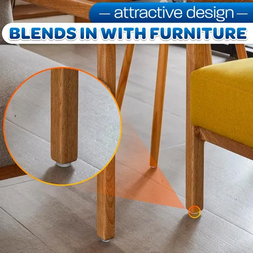 Miniatura 9 de 100 patas de plástico para muebles, deslizadores de uñas de 0.6 x 0.7 pulgadas, duraderas, fáciles de instalar, perfil bajo, deslizamiento suave