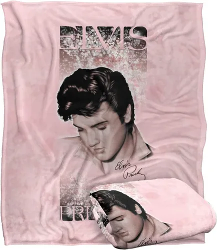Miniatura 10 de Manta Elvis Presley Big Portrait con licencia oficial de tacto sedoso, súper suave, 50 x 60 pulgadas