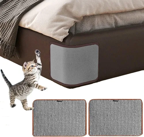 Miniatura 13 de HAOZAIKEJI Alfombrilla Rascadora para Gatos Protector de Sofá de Sisal Natural Alfombrilla para Rascar Gatos Funda para Sofá Anti-Arañazos Protector