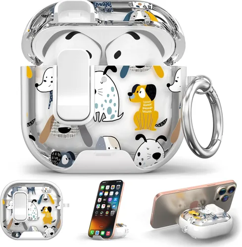 Miniatura 22 de Maxjoy Funda para AirPods 4, funda transparente para AirPod de 4ª generación, funda protectora suave y linda flor para AirPod 4 para mujeres
