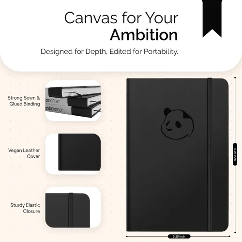 Miniatura 8 de El mejor calendario y diario de gratitud para aumentar la productividad, el manejo del tiempo y la felicidad de Panda Planner, tapa dura, días