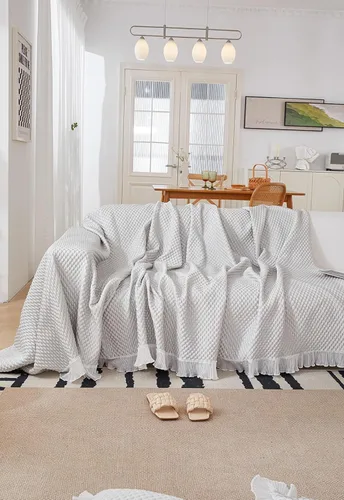 Miniatura 4 de Funda de sofá toalla Cojín Sofá FurnitureProtector protegerá su sofá de manchas, desgaste Es funcional y duradero para la vida diaria para cama, Gris