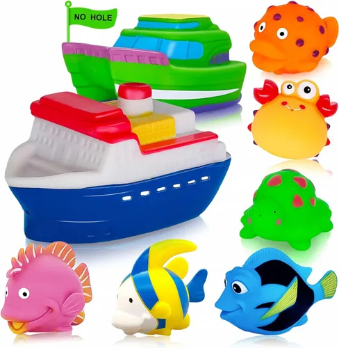 Juguetes de baño para niños de 1 a 3 años, rellenos de calcetines de Navidad, regalos de cumpleaños para niños de 1, 2 y 3 años, juguete de baño sin