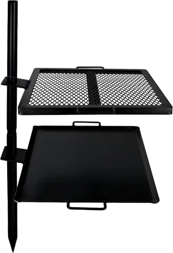GameMaker Parrilla de Cocina de Fuego Abierto – Parrilla de Fogata Portátil para Cocina de Llama Abierta, Fogatas, Anillos de Fuego al Aire Libre y