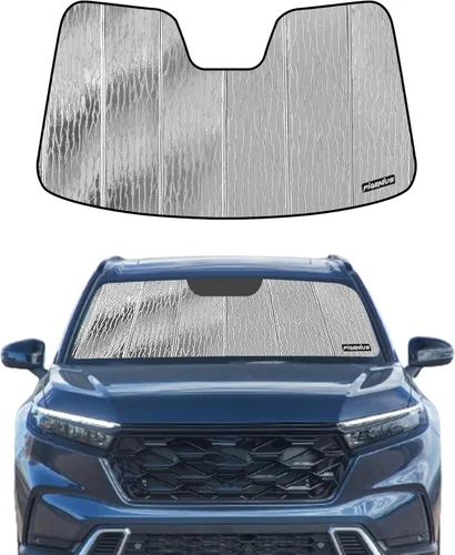 Miniatura 8 de Pigenius Parasol de parabrisas para Honda Civic Coupe 2006-2011, reversible plateado/negro