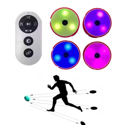 Kit de entrenamiento de luces de agilidad deportiva, luces de entrenamiento de respuesta rápida, luces de reacción deportiva, velocidad de luces de