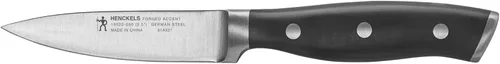 HENCKELS Cuchillo de pelar forjado de 3.5 pulgadas, diseño alemán informado por más de 100 años de maestría, color negro