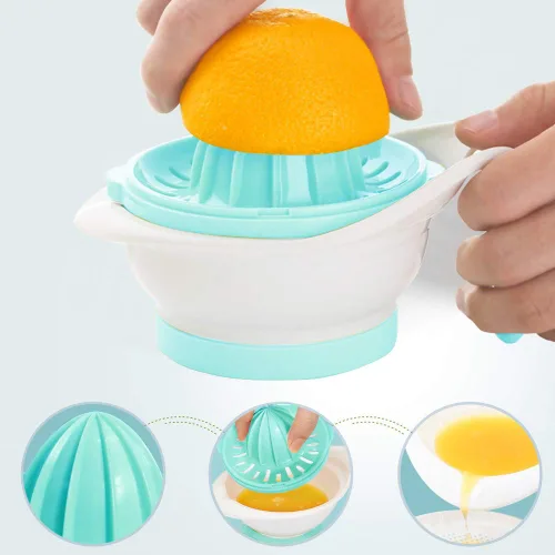 Miniatura 6 de Matyz All in 1 - Juego de moldes para bebés con máscara de manos exprimidor de cítricos rallador para hacer alimentos para bebés en casa - Frutas