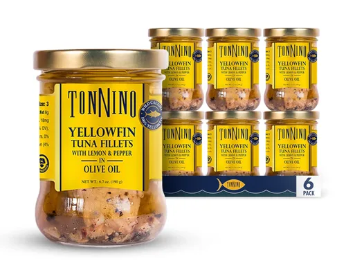 Miniatura 6 de Tonnino Filetes de atún - Limón y pimienta, aceite de oliva - 6.7 onzas (paquete de 6)