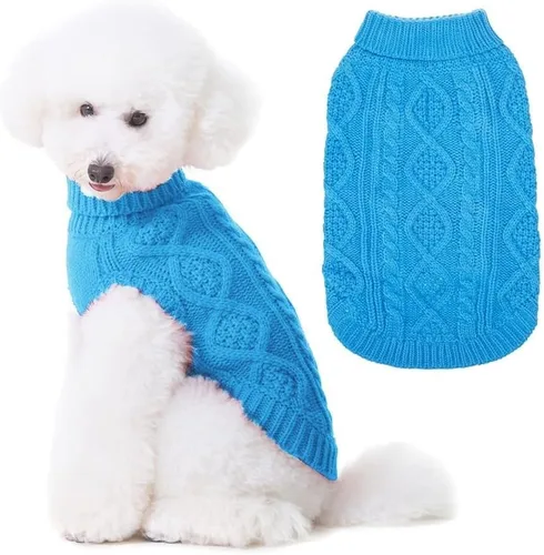 Miniatura 11 de BINGPET Suéter de Punto Térmico para Perros Pequeños, Medianos y Grandes, Abrigo de Invierno para Perros y Gatos, Conjuntos de Sudaderas Cálidas
